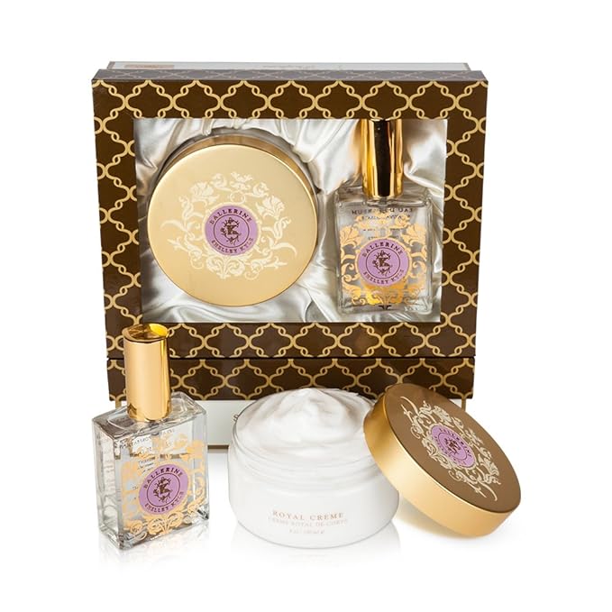 Royal Creme and Large Perfume Set (Ballerine)