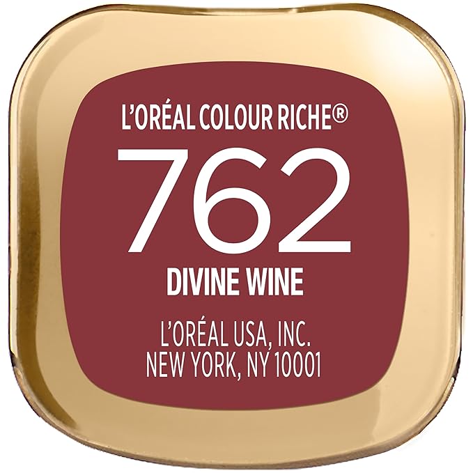 L'Oreal Paris Colour Riche Original Creamy, Hydrating Satin Lipstick with Argan Oil and Vitamin E, Divine Wine , 1 Count
