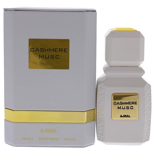Ajmal Cashmere Musc Eau De Parfum 3.4 Oz / 100 ML For Men & Women | Long Lasting Musc Fragrance - Made In Dubai