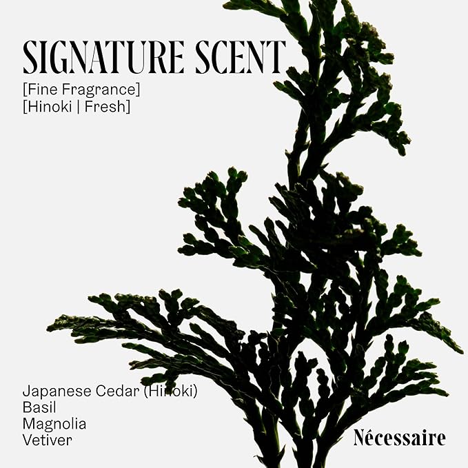 Nécessaire The Body Lotion with Pump – Hinoki Scented Body Moisturizer with Peptides, Niacinamide, Vitamins C/E & Omega 6/9 – Skin-Firming Daily Hydration – Dermatologist-Tested, Vegan – 15.2 oz