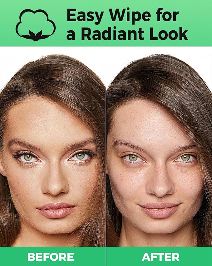 ProCIV Reusable Makeup Remover Pads - 20 Packs Washable Organic Bamboo Reusable Cotton Rounds for All Skin Types & Toner with Laundry Bag, Zero Waste Soft Reusable Cotton Pads for Woman Gift (Green)