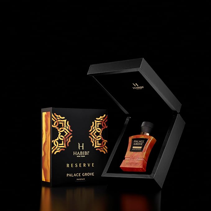 H HABIBI Palace Grove Extrait De Parfum – Cologne for Men & Perfume for Women, 2.5 oz Long Lasting Unisex Fragrance with Mandarin & Vanilla, Arabian Scent