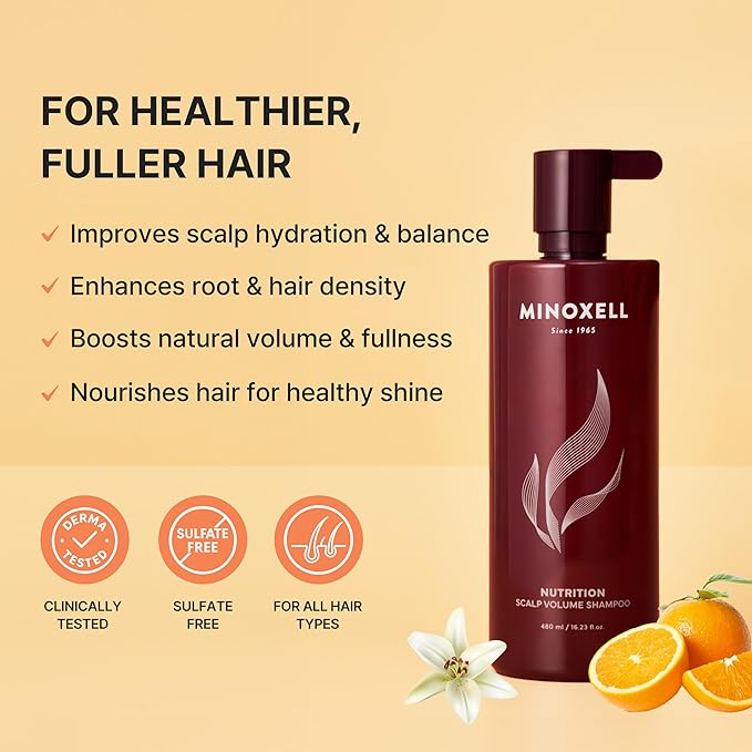 Nutrition Volume Conditioner for Damaged Hair – Biotin, Niacinamide & Panthenol for Strength, Cuticle Repair, Elasticity & Shine – Citrus Vanilla Scent, 6.7 fl oz, Korean Scalp Care Technology