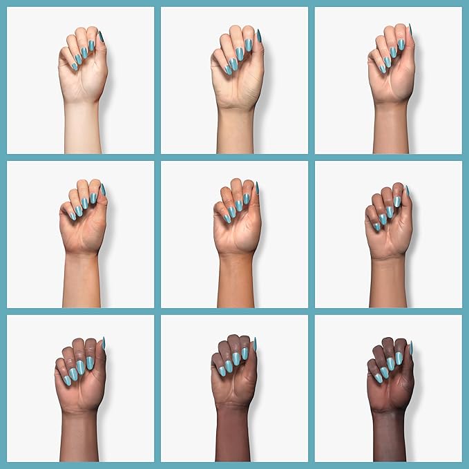 duri Nail Polish, 784 Break The Ice, Blue-Teal, Full Coverage, Glossy Finish, Easy to Apply, 0.45 Fl Oz