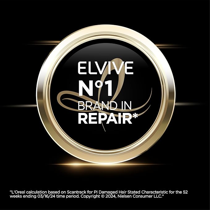 L'Oreal Paris Elvive Total Repair 5 Repairing Shampoo for Damaged Hair Shampoo with Protein and Ceramide for Strong Silky Shiny Healthy Renewed Hair 28 Fl Oz(Packaging May Vary)