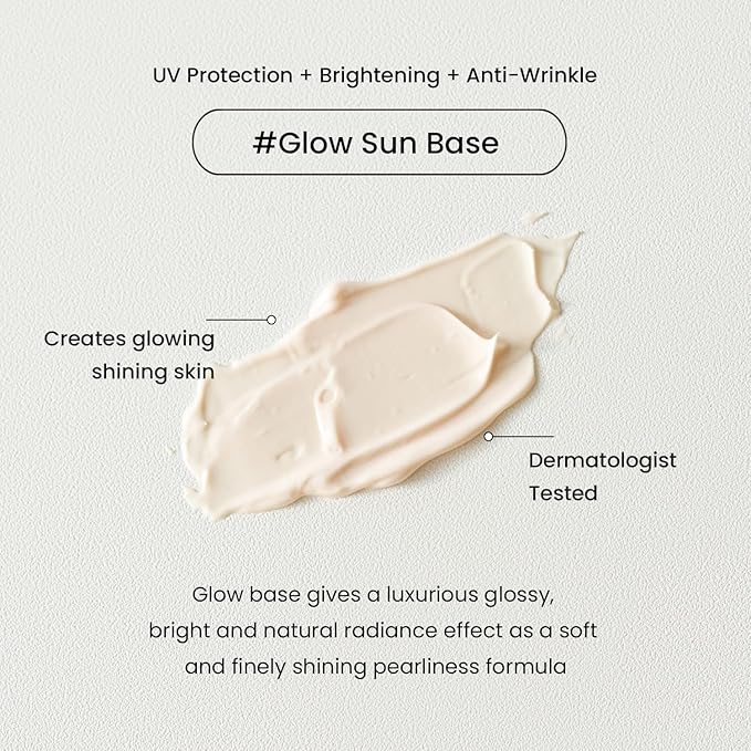 HEIMISH Artless Glow Base 1.35fl.oz/40ml, Multipurpose Makeup Base, Primer, Highlighter, Tone Up Sunscreen for face, Lightweight, Non-greasy, Hydrating, Natural Finish with SPF 50+ PA++++