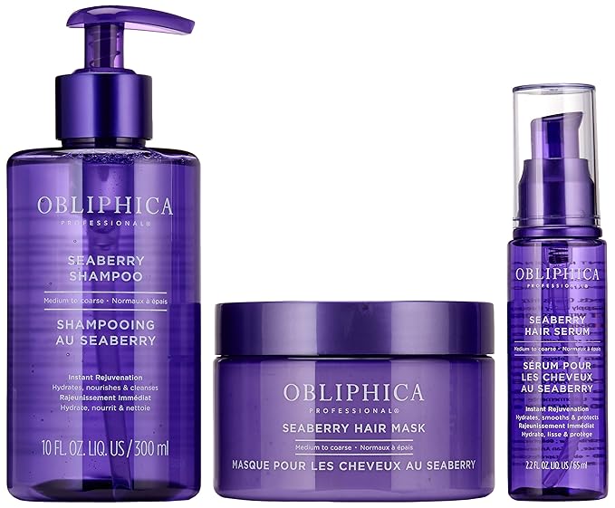 Obliphica Expect Perfection Sleek & Smooth Seaberry Collection - Unleash the Power of Effortlessly Sleek and Smooth Hair, Radiating with Health, Elegance, and Unmatched Brilliance.