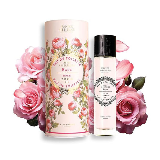 Panier des Sens - Rose Eau de Toilette 1.7 Floz – Floral & Feminine Fragrance - Daily Light Perfume for Women - Parfum Crafted in Grasse, France - Gifts for Her - Elegant Packaging