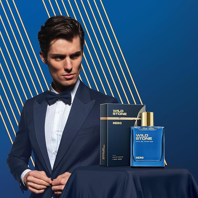 Hero Perfume for Men| Luxury Eau De Parfum | Long-Lasting Fragrance | Best Gift for Him l Premium Perfume for Men l Infused with Aromatic & Marine Notes 100 ml 3.4 Fl oz