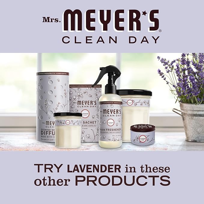 MRS. MEYER'S CLEAN DAY Room and Air Freshener Spray, Non-Aerosol Spray Bottle Infused with Essential Oils, Lavender, 8 fl. oz