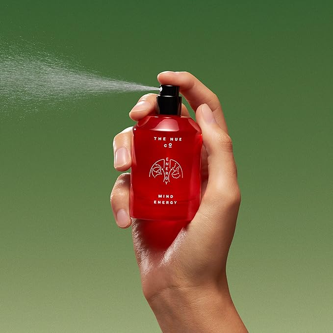 The Nue Co. MIND ENERGY Instant Stress Relief Unisex Fragrance - Clary Sage, Juniper, Pink Peppercorn + Clove - Vegan 50mL / 1.69 oz