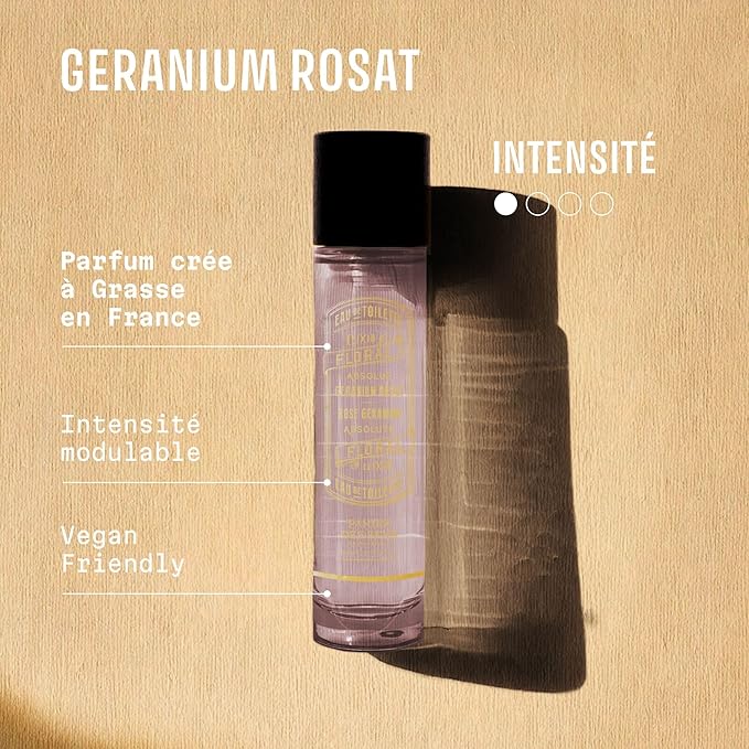 Panier des Sens - Rose Geranium Eau de Toilette 1.7 Floz – Enveloping & Floral Fragrance - Daily Light Perfume for Women - Parfum Crafted in Grasse, France - Elegant Packaging Perfect Gifts for Her