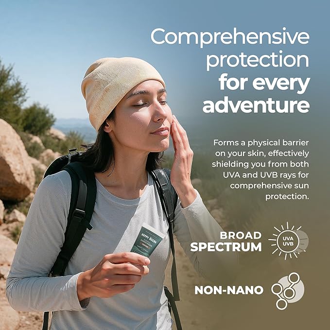 SPF 45 Tinted Mineral Sunscreen with Non-Nano Zinc Oxide for Face and Body, Fragrance Free, Reef Safe Biodegradable Sunscreen, Tinted Mineral Moisturizer, Water Resistant, 2.5 Fl oz