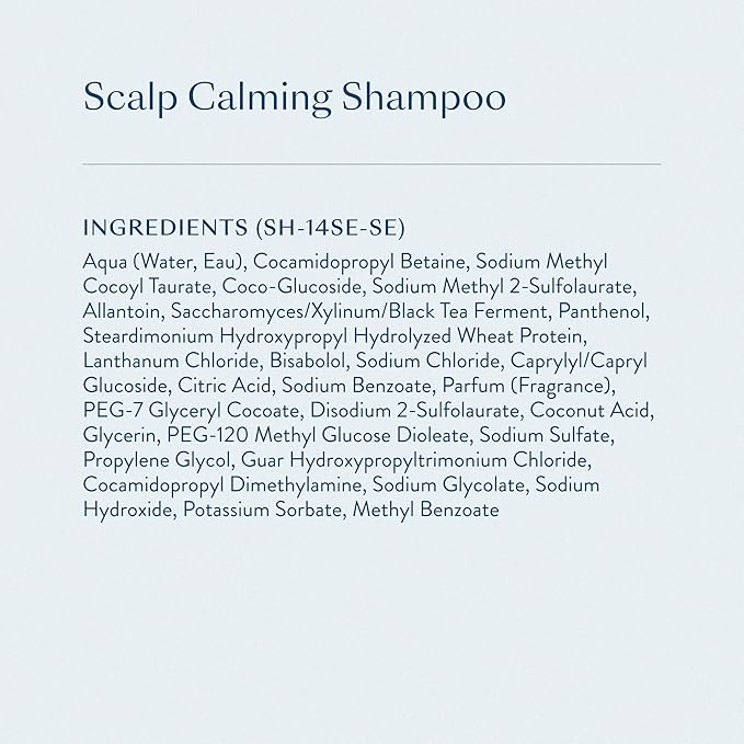 eSalon Scalp Calming Shampoo, Gentle Formula with Allantoin and Black Tea Ferment, 10 fl oz