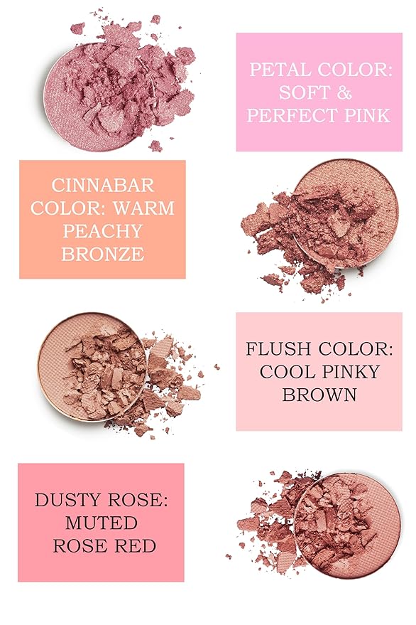 Mom's Secret 100% Natural Blush, Organic, Vegan, Gluten Free, Natural Pressed Blush, Cruelty Free, Made in the USA, 0.18 oz (Dusty Rose)