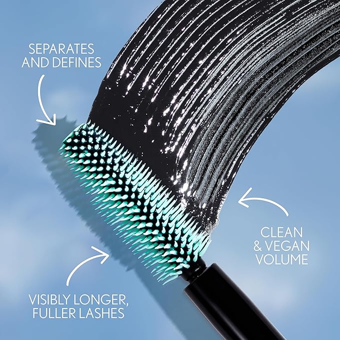 CoverGirl Lash Blast Clean Volume Waterproof Mascara, Vegan Formula, Volumizing, Smudge-Proof, Very Black, 1 Count