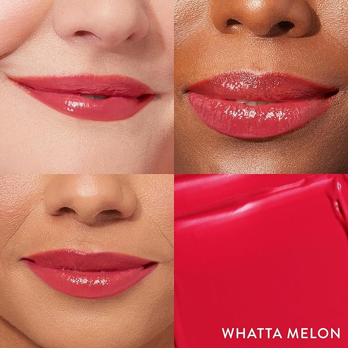 LAURA GELLER NEW YORK Jelly Balm Moisturizing Tinted Lip Color - Whatta Melon Hydrating Vitamin E - Semi-Shine Finish