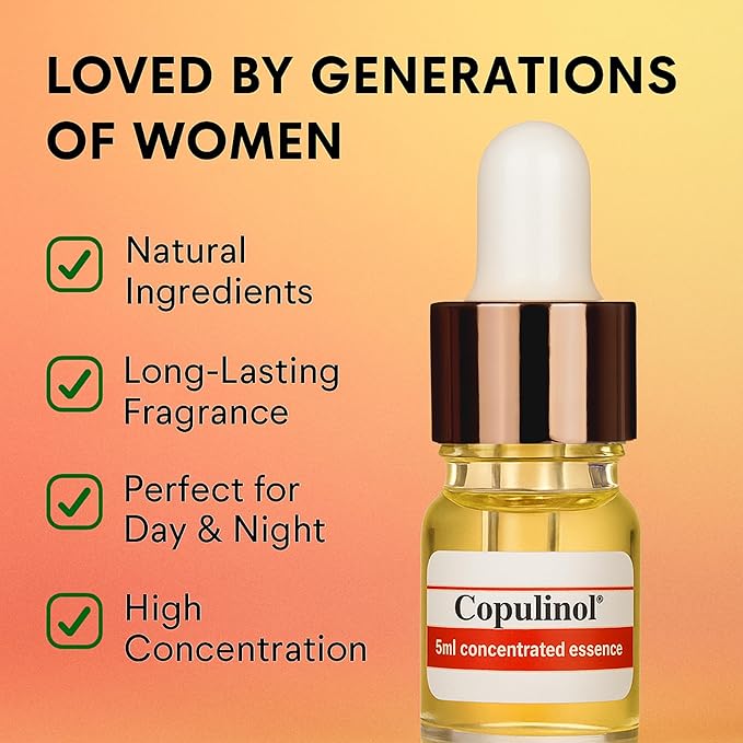 Pherolec Global COPULINOL 100% Pheromone for Women Strength Pheromones Perfumes for Women Cologne Essential Oil Original Long-lasting Infused Best Scent Travel Perfume For Her Fragrances 2x0.17 Fl Oz