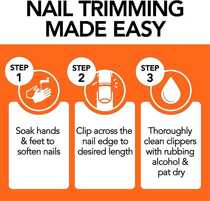KOHM Nail Clippers for Thick Nails - Heavy Duty, Wide Mouth Professional Fingernail and Toenail Clippers for Men, Women & Seniors, Silver