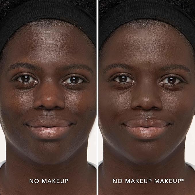 Long-Lasting Lightweight Foundation & Brush Duo | Cruelty-Free, Fragrance-Free, Buildable, Transfer-Proof Liquid Makeup (Deep)