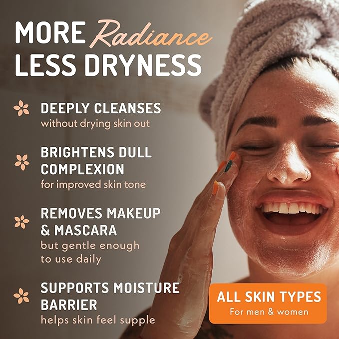 Eve Hansen Vitamin C Cleanser Face Wash | Anti Aging Facial Cleanser for Fine Lines, Age Spots, Dark Circles | Cruelty Free Skin Care Cleansing Gel with Aloe Vera, Vitamin E (4 oz)