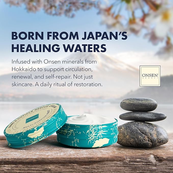 Onsen Nail & Cuticle Rescue Kit – Conditioner Serum, Repair Oil & Cuticle Balm – Tsubaki, Shea Butter, Jojoba – Strengthens Nails, Softens Cuticles, Hydrates Skin (15ml Serum + 10ml Oil + 26ml Cream)