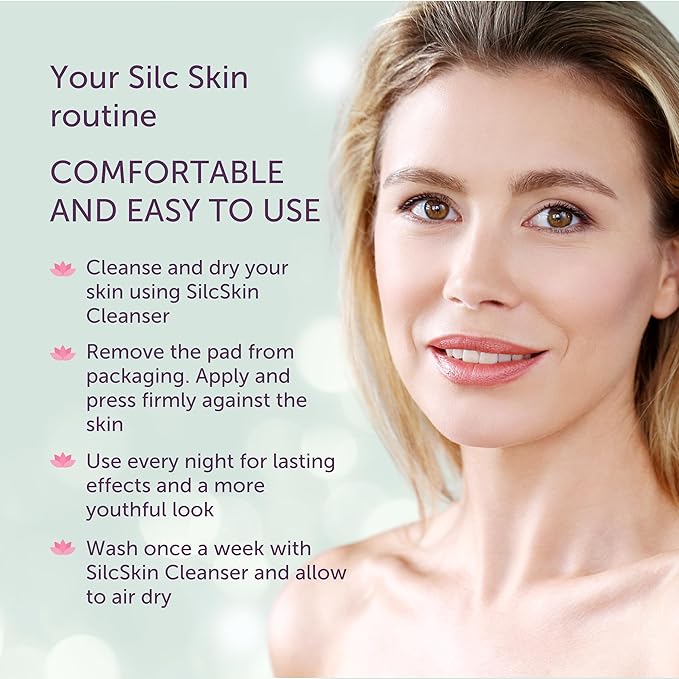 SilcSkin Facial Pads Brow Set - 2 Multi Area Pads, 1 Brow Pad - For Forehead and Facial Areas - Reusable Self Adhesive Silicone Face Pads, 60 Day Supply