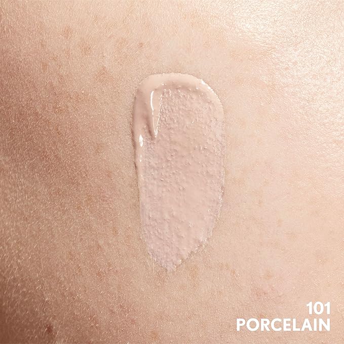 COVERGIRL Clean Invisible Foundation Makeup, Dewy & Glowy Natural Finish, Buildable Coverage, Skin-Like Smooth Look, Vegan, Porcelain, 1oz