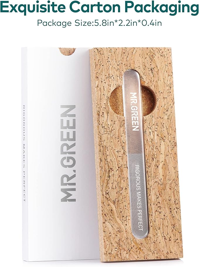 Upgraded Glass Nail File - Bilateral, Washable, Suitable for Natural Nails and Acrylic Nails