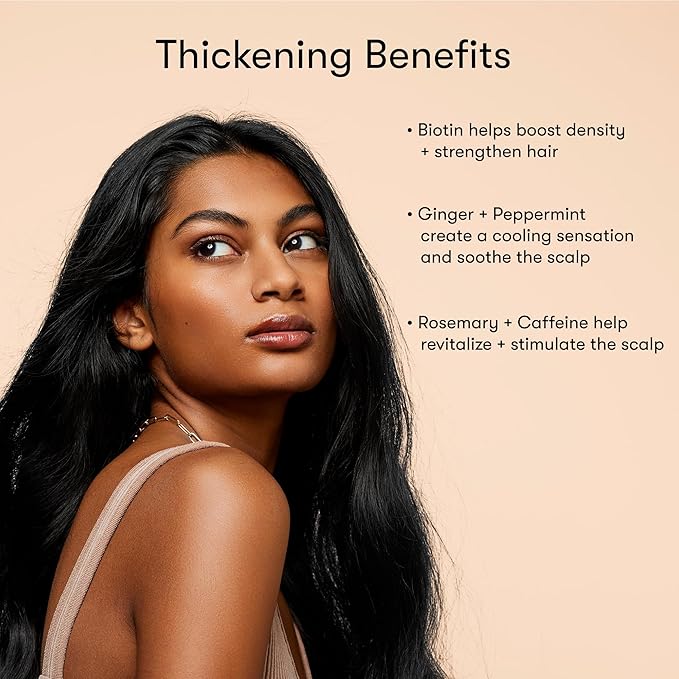 Hair Thickening Shampoo and Conditioner Set, Increases Density & Strength, for Straight or Wavy Hair Types, 13 Fl Oz Each (Pack of 2)