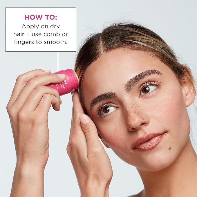 Briogeo Style + Treat Yuzu + Plum Oil Sleek Stick, Vegan Wax Hair Stick, Non-Greasy, Travel-Friendly, Tames Flyaways, Styling Stick for All Hair Types, Vegan, Cruelty-Free, 0.5 oz