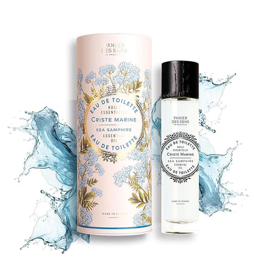 Panier des Sens - Sea Samphire Eau de Toilette 1.7 Floz – Fresh & Invigorating Fragrance - Daily Light Perfume for Women - Parfum Crafted in Grasse, France - Gifts for Her - Elegant Packaging