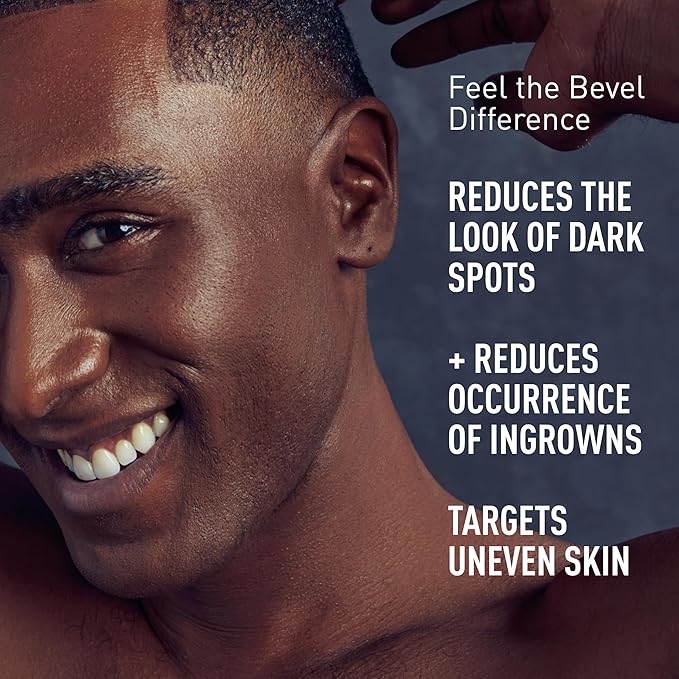 Bevel 10% Glycolic Acid Toner Pads for Face, Helps Remove Dead Skin Cells and Reduce Ingrown Hairs for Even Skin Tone and Texture, 45 Count (Packaging May Vary) (Pack of 2)