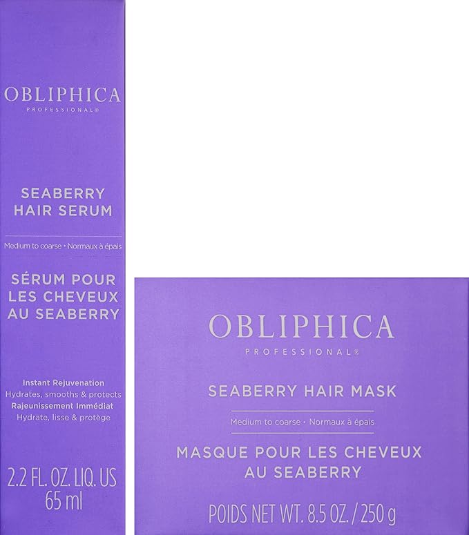 Obliphica Expect Perfection Sleek & Smooth Seaberry Collection - Unleash the Power of Effortlessly Sleek and Smooth Hair, Radiating with Health, Elegance, and Unmatched Brilliance.