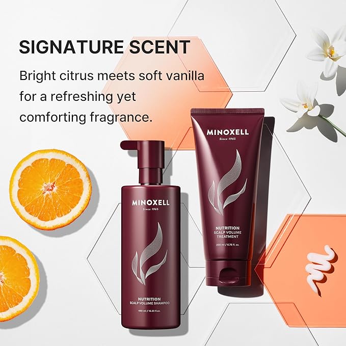 Nutrition Volume Conditioner for Damaged Hair – Biotin, Niacinamide & Panthenol for Strength, Cuticle Repair, Elasticity & Shine – Citrus Vanilla Scent, 6.7 fl oz, Korean Scalp Care Technology