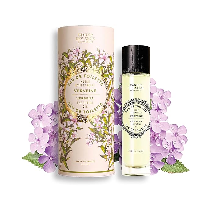 Panier des Sens - Verbena Eau de Toilette 1.7 Floz – Fresh & Lemony Fragrance - Daily Light Perfume for Women - Parfum Crafted in Grasse, France - Gifts for Her - Elegant Packaging
