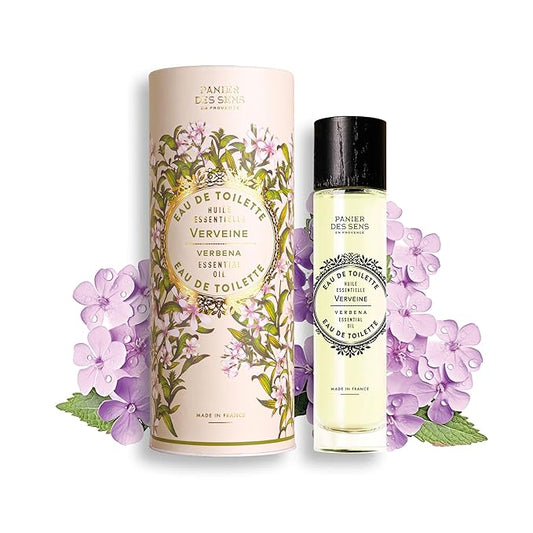 Panier des Sens - Verbena Eau de Toilette 1.7 Floz – Fresh & Lemony Fragrance - Daily Light Perfume for Women - Parfum Crafted in Grasse, France - Gifts for Her - Elegant Packaging