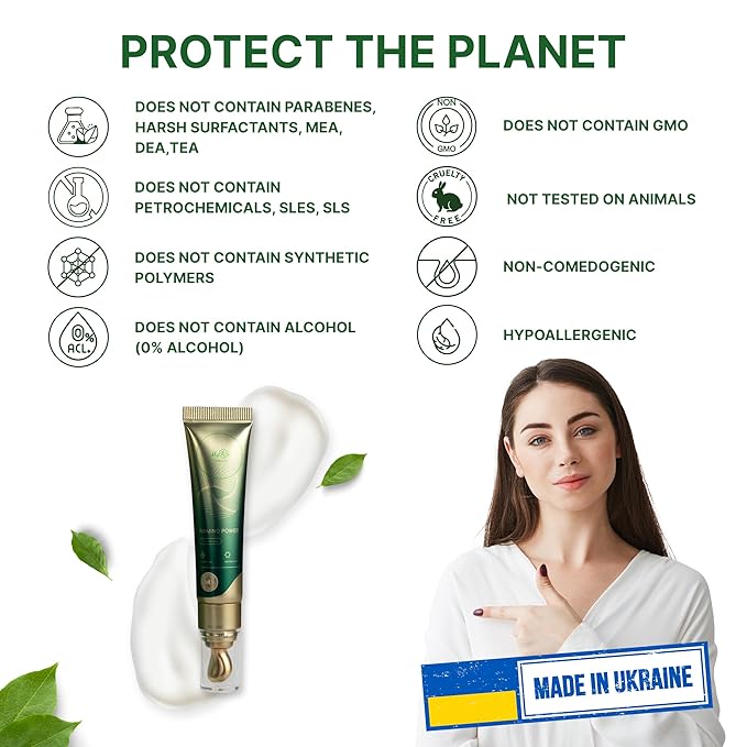 Firming Power Eye Serum with Caffeine & Vitamins - Hydrating, Brightening, and Reducing Puffiness for Under Eye Bags & Dark Circles | Vegan & Cruelty-Free, 15ml