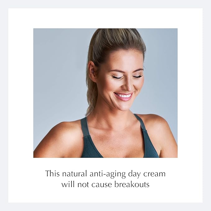 Ecco Bella Plant Based Recharge Day Cream Face Moisturizer - Vegan Skin Moisturizing Face Cream with FortiSomes Eco-Protection & Blue Light Shield - Cruelty Free - Hydrating Formula - 1.7 oz