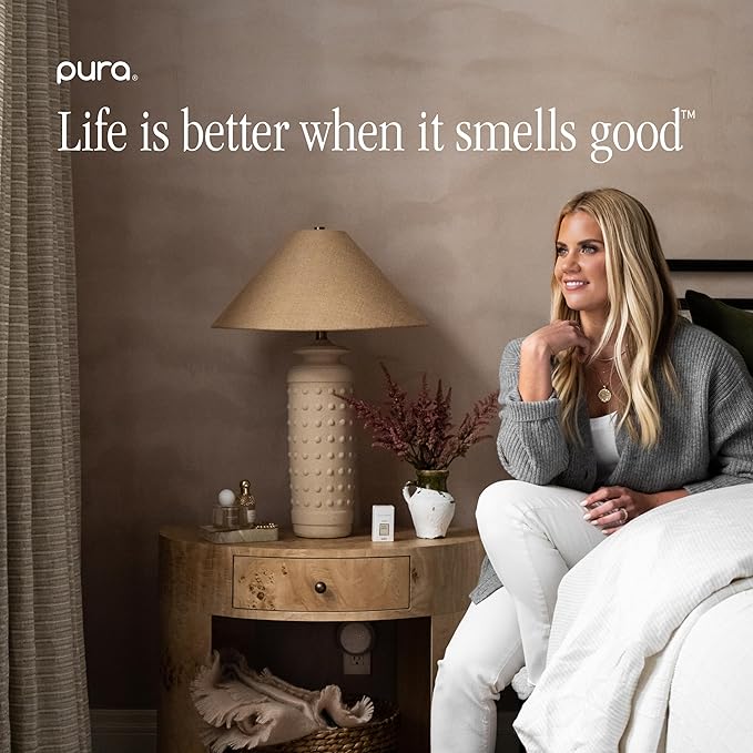 Pura x Studio McGee Home Scent Refill - Smart Air Diffuser - Up to 120-Hours of Luxury Fragrance per Refill - Home Essential - Clean & Safe Diffuser Fragrance - 2 Pack, Seaside Terrace