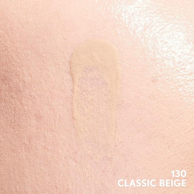 COVERGIRL Clean Invisible Foundation Makeup, Dewy & Glowy Natural Finish, Buildable Coverage, Skin-Like Smooth Look, Vegan, Classic Beige, 1oz (Pack of 2)