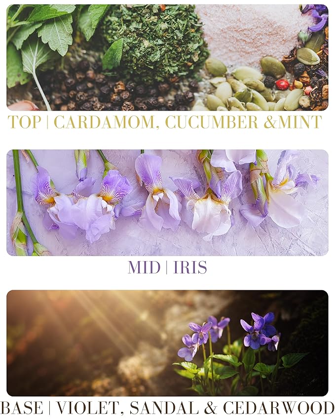 Santal Unisex Natural Hair & Body Mist Spray, Pure Essential and Fragrance Oils, Alcohol-Free, Handmade in California, 0.5Fl Oz