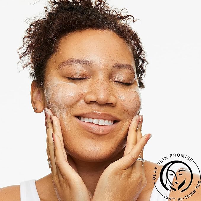 Olay Face Wash, Daily Facial Cleanser with Niacinamide, Peptides & Glycerin - Clarifying, Refreshes Skin Surface, Refines Appearance of Pores - Sulfate-Free, Paraben-Free, Oil-Free, 16 Oz