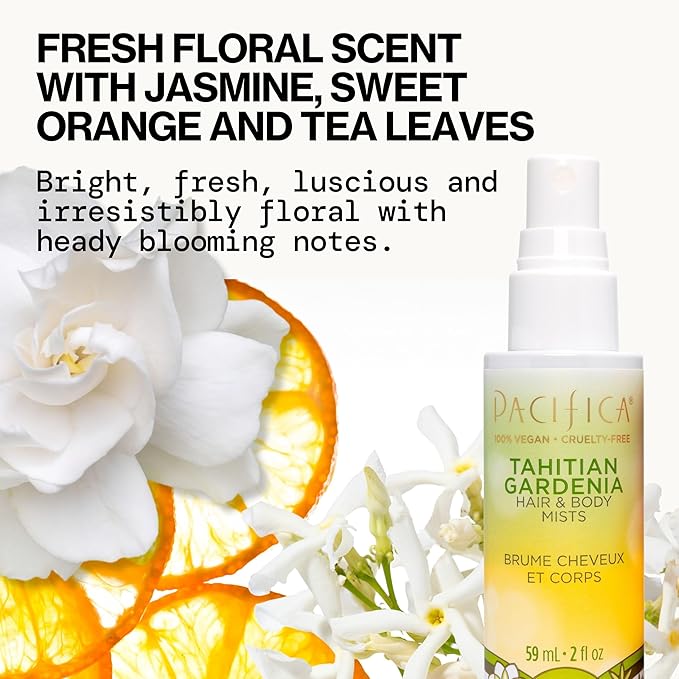 Pacifica Beauty Mini Fragrance Sampler, 3 Island Vanilla Scents - Hair Perfume & Body Spray Gift Set, Vegan & Cruelty Free