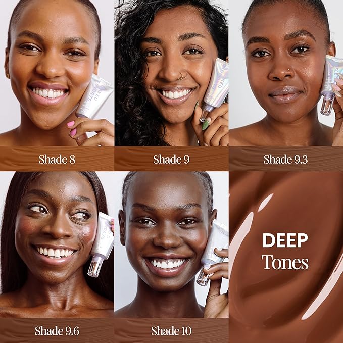 Naked Sundays BeautyScreen™ SPF 50 Mineral Peptide Foundation Tint – 2-in-1 Skin Tint & Mineral Sunscreen | Radiant, Buildable Coverage, Acne-Safe, Infused with Peptides (9.6. Rich Neutral, 1.01 oz)