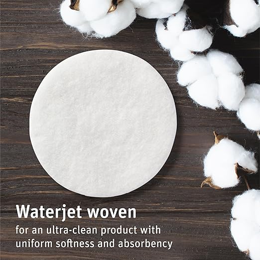 Simply Soft Premium Organic Cotton Rounds, 100 Count (Pack of 3), 100% Cotton Pads, Certified Organic, Hypoallergenic, Soft & Absorbent for Beauty, Cosmetics, Skin Care, Lint Free