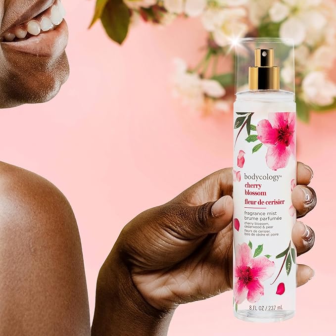 Bodycology Long-Lasting Fragrance Body Mist, Cherry Blossom, 8 fl oz