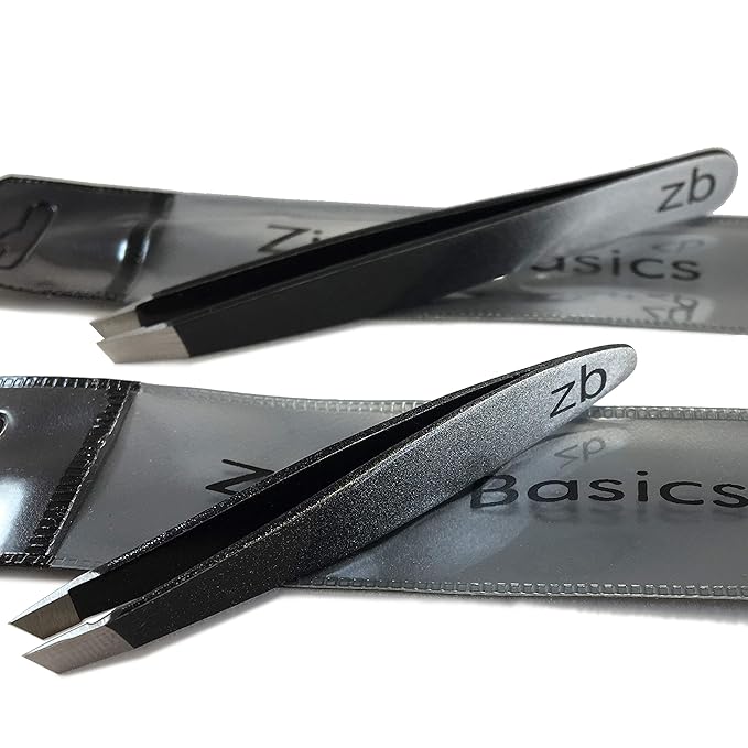 Tweezer Set - Limited Edition Ombre - Classic + Mini Slant - Best Tweezers for Eyebrow, Facial Hair Removal and your Precision Needs