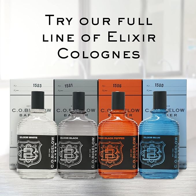 C.O. Bigelow Elixir Blue Cologne for Men, Aquatic Lavender & Rosemary Fragrance, Long Lasting Men's Cologne, Elixir Perfume for Men, 2.5 Fl Oz