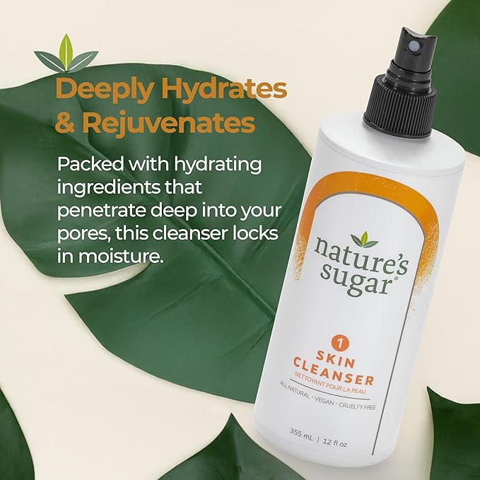Nature's Sugar - Skin Cleanser - Prewax Care & Skin Prep – Precleanse Spray Supports Clean Removal & Paste Adhesion – All Natural Pre Wax & Brazilian Waxing Formula for Estheticians & Home Use – 355mL